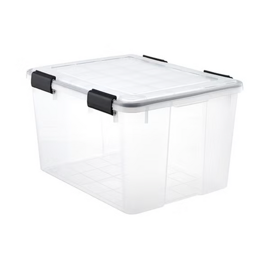 46 qt. Airtight Tote Clear